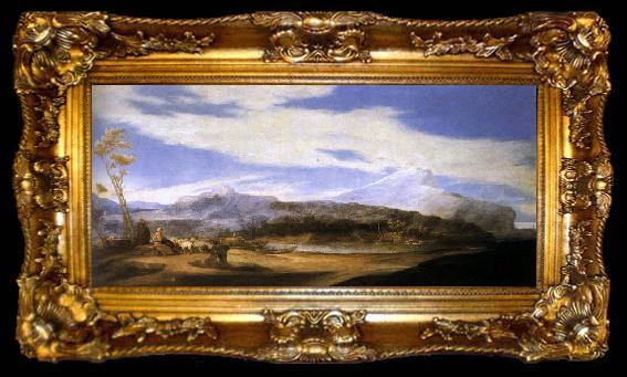 framed  Jose de Ribera Landscape with Shepherds, ta009-2